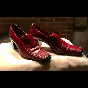 Franco Sarto Brick Red Loafers